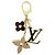 Charm per borsa Louis Vuitton Fleur de Monogram Metal D'oro