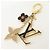Charm per borsa Louis Vuitton Fleur de Monogram Metal D'oro - vista 3
