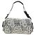 Chanel Vintage Camellia Flap Camera Quilted Tweed Large Bianco - vista 2
