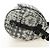 Chanel Vintage Camellia Flap Camera Quilted Tweed Large Bianco - vista 4