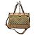 Borsa Tote Gucci Princy in tela monogram e pelle Marrone Beige