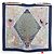 Hermès Foulard di Seta Axis Mundi Edizione Speciale 2000 Blu Navy Bianco Rosso Beige Verde Arancione - vista 6