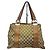 Borsa Tote Gucci Abbey Monogram Canvas Bamboo Marrone Monogramma