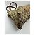 Borsa Tote Gucci Abbey Monogram Canvas Bamboo Marrone Monogramma - vista 10