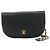 Chanel Vintage Half Moon Flap Quilted lambskin medium Schwarz