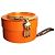 Hermès bracciale modello Charm Mall in metallo dorato con profilo in lucertola camel D'oro - vista 2