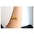 Hermès bracciale modello Charm Mall in metallo dorato con profilo in lucertola camel D'oro - vista 9