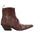Botas de couro castanhas Sartore Marrom