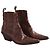 Botas de couro castanhas Sartore Marrom - vista 3