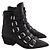 Zadig & Voltaire Black Leather Buckle Boots - view 3