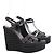 Autre Marque Sandali Saint Laurent in pelle nera Nero - vista 3