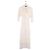 Autre Marque Oud Seidenkleid ecru Roh
