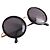 Gafas de sol negras de plástico The Row Negro - vista 6