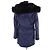 Parka blu The Kooples - vista 4