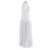 Robe maxi à taille basse en mélange de soie texturée Rochas Blanc - vue 2