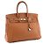 HERMÈS - Borsa Birkin 35 Hermès in pelle clémence marrone gold - vista 2