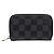 Louis Vuitton Damier Graphite Zippy Münzbeutel Schwarz