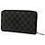 Black Louis Vuitton Damier Graphite Zippy Organizer Wallet Long Wallets - view 2