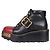 Prada Black Leather Lace-Up Platform Boots Sz.36 pre-owned