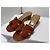 Mules Hermès Oasis in Pelle Verniciata Marrone, Taglia 36 - vista 2