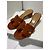 Mules Hermès Oasis in Pelle Verniciata Marrone, Taglia 36 - vista 3