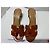 Mules Hermès Oasis in Pelle Verniciata Marrone, Taglia 36 - vista 4