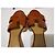 Mules Hermès Oasis in Pelle Verniciata Marrone, Taglia 36 - vista 9