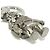 Portachiavi Louis Vuitton Astronauta in metallo Argento - vista 6