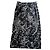 Miu Miu Midi-Rock mit schwarzem Blumenprint Weiß
