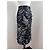 Miu Miu Midi-Rock mit schwarzem Blumenprint Weiß - Ansicht 3