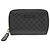 Gucci Portacarte e portafoglio compatto con zip Black GG Microssima Nero