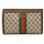 Gucci Necessaire Ophidia Vintage Brown Monogram Canvas Marrone - vista 2