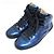 Bally EROY High Cut Sneaker aus Lackleder Blau