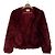 Giacca Sézane in ecopelliccia bordeaux – Taglia 34