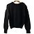 Bottega Veneta Wollstrickpullover mit Kettenhalskette Schwarz