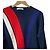 Valentino V Logo Strickpullover aus Wolle und Kaschmir Weiß Rot Blau Marineblau - Ansicht 2
