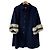 Autre Marque Rene Angora Blend Wool Coat Blue