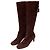 Autre Marque Brunomagli Langstiefel aus Wildleder Braun Bordeaux