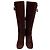 Autre Marque Brunomagli Langstiefel aus Wildleder Braun Bordeaux - Ansicht 2