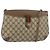 Borsa GUCCI GG Supreme Web Sherry Line in PVC beige e oro 904 02 020 Autentica BA7124
