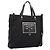 PRADA Bolsa de Mão Nylon 2way Preta Tom Dourado