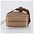 LOEWE Bolso de hombro con cadena Satin Beige Gold - vista 4