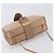 LOEWE Bolso de hombro con cadena Satin Beige Gold - vista 6