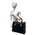 Bamboo Borsa Gucci Vintage in pelle scamosciata e bambù Nero - vista 2