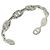 Hermès Bracelet Jonc Hermes Enchainée Argent Argenté