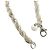 Autre Marque Collana Tiffany Vintage Twist Rope Argento D'oro - vista 5