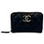 Portafoglio bi-fold Chanel Matelassé Mini in pelle d'agnello nera Nero