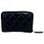 Portafoglio bi-fold Chanel Matelassé Mini in pelle d'agnello nera Nero - vista 2