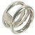 Autre Marque Anello Tiffany Vintage Diagonal Band Ring Argento