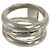 Autre Marque Anello Tiffany Vintage Diagonal Band Ring Argento - vista 6